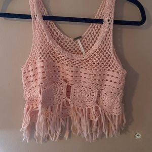 pink tank top